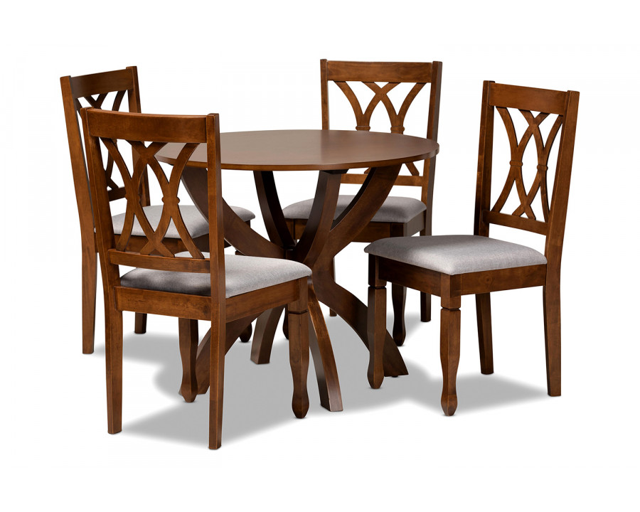 Baxton - April Modern 5-Piece Dining Set