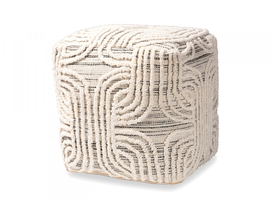 Baxton - Arlett Modern Pouf Ottoman