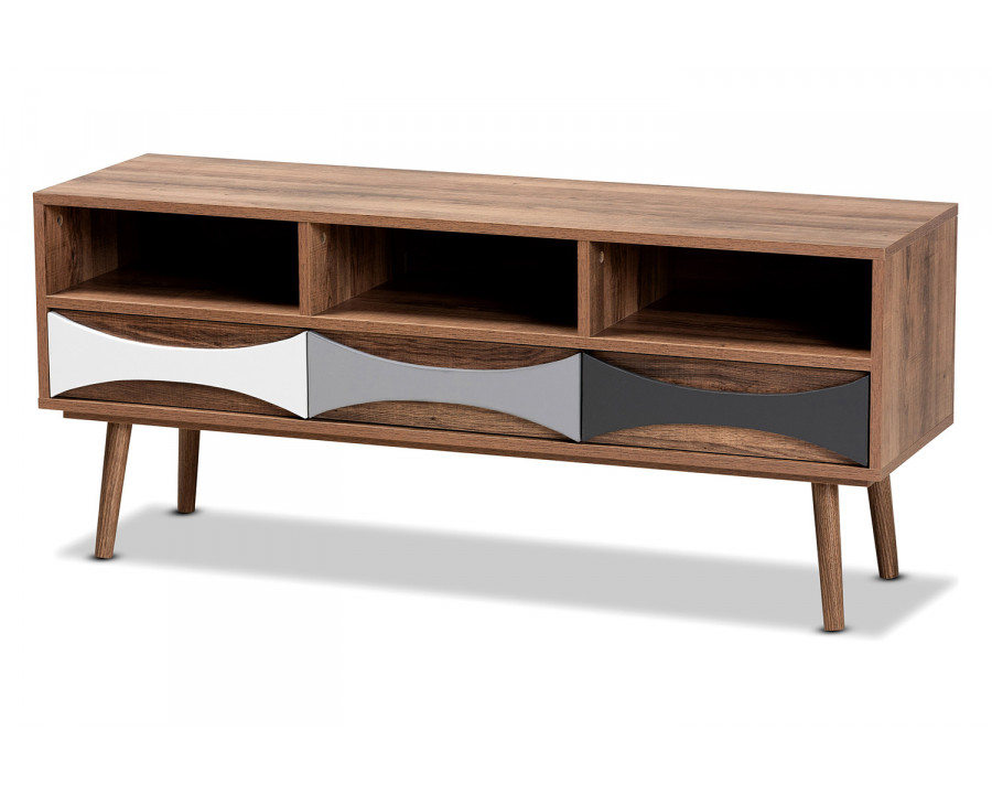 Baxton Leane Modern 3-Drawer TV Stand