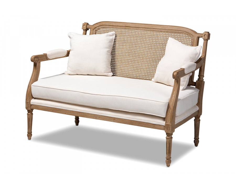 Baxton Clemence French Provincial Loveseat