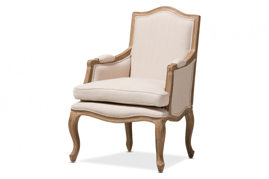 Baxton™ - Nivernais Wood Traditional French Accent Chair