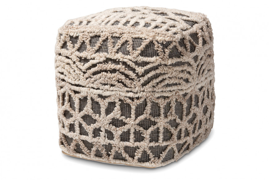 Baxton™ - Avery Moroccan Inspired Pouf Ottoman