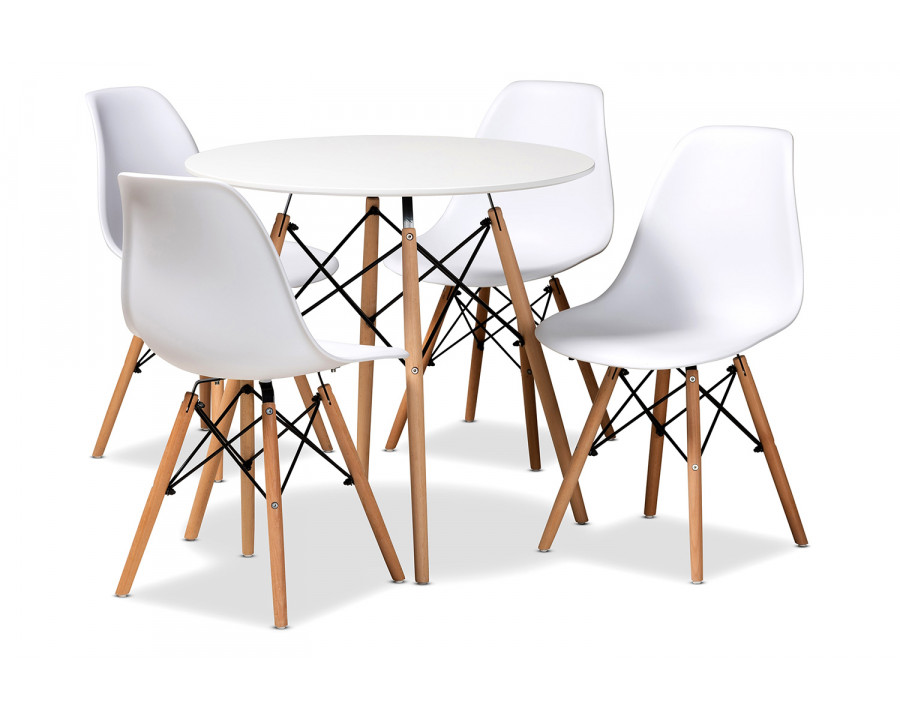 Baxton - Jaspen Modern 5-Piece Dining Set