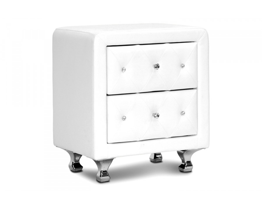 Baxton Stella Modern Nightstand - White