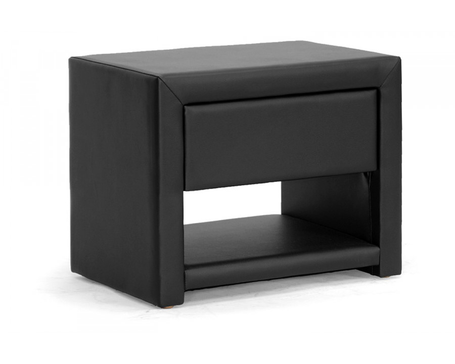 Baxton Massey Modern Nightstand - Black