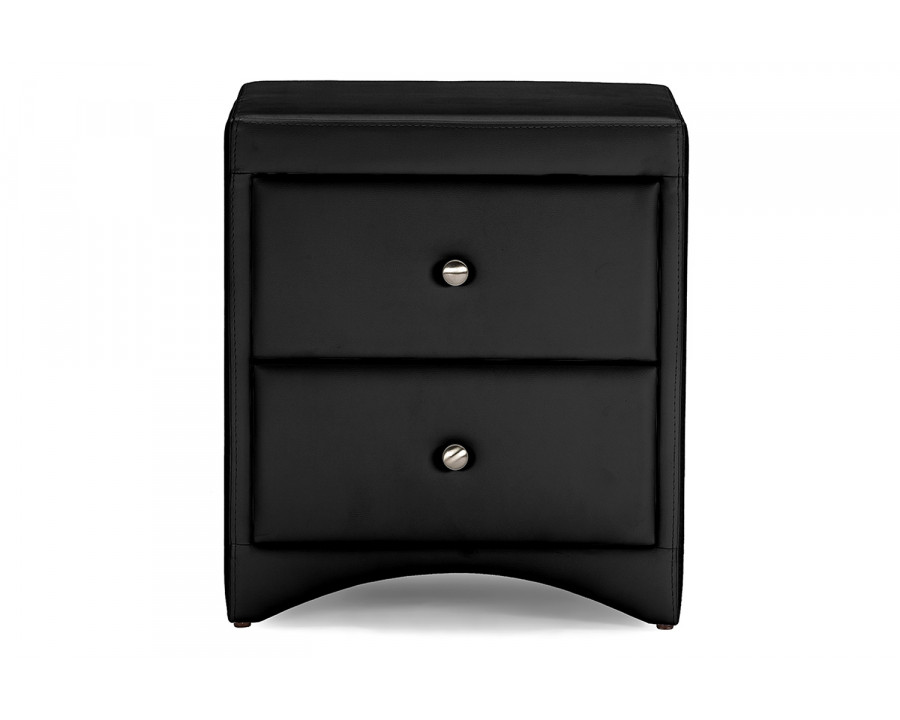 BaxtonDorian Modern Nightstand - Black