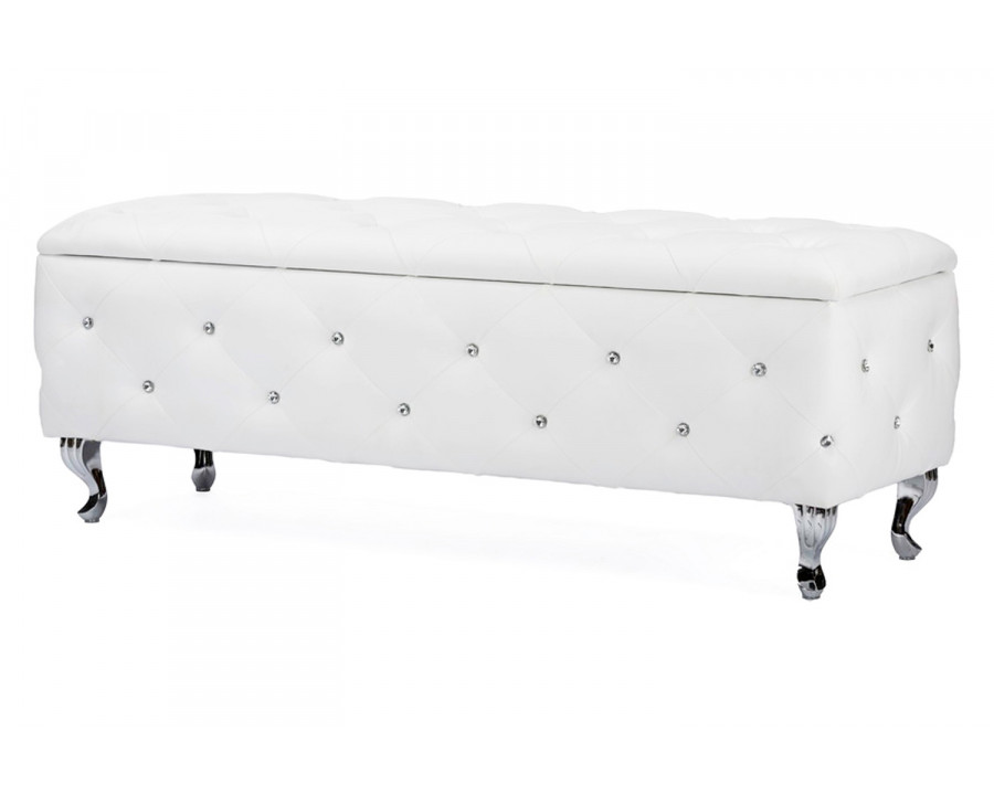 Baxton Seine Contemporary Storage Ottoman