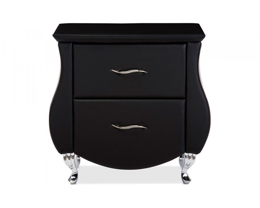 Baxton Erin Modern Nightstand - Black