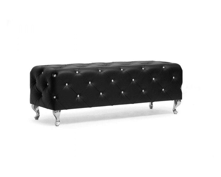 Baxton Stella Modern Bench - Black