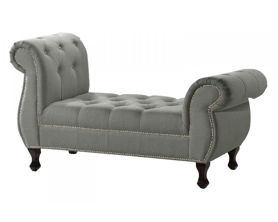 Baxton Ipswich Bench - Gray