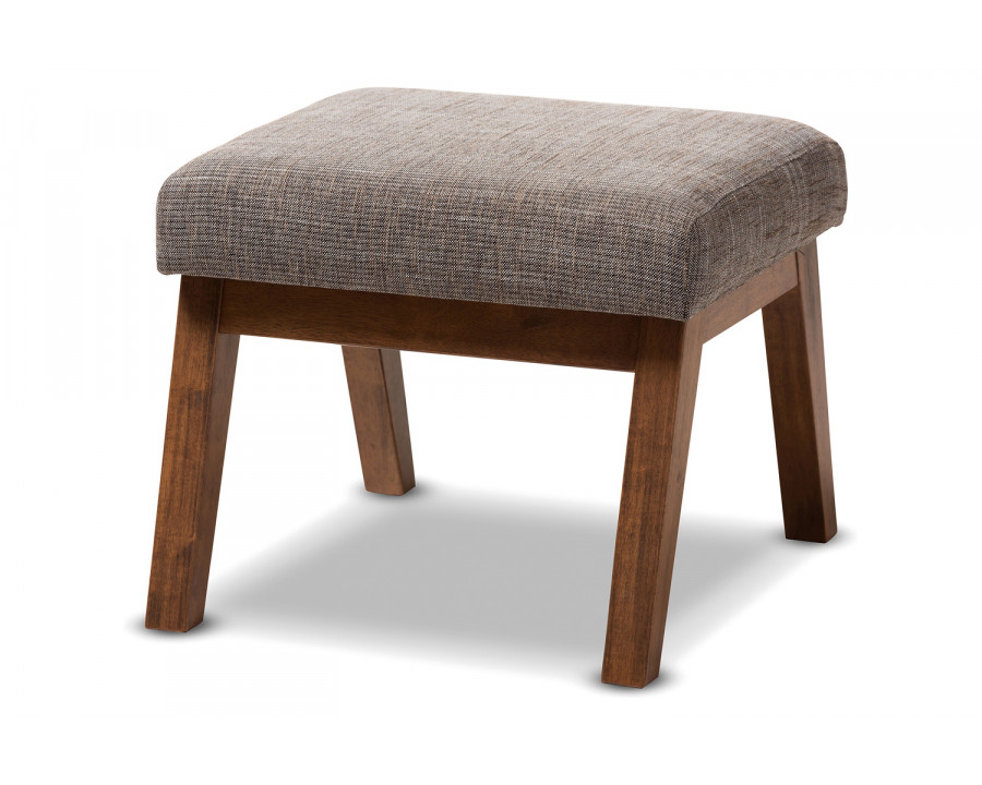 Baxton - Aberdeen Mid-Century Modern Ottoman