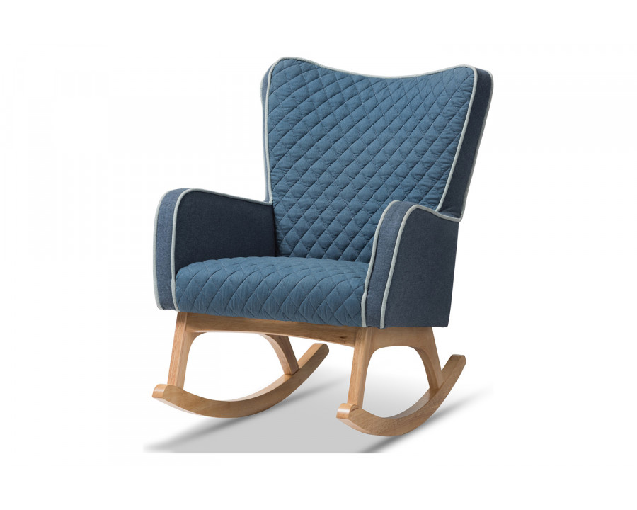 Baxton Zoelle Mid-Century Modern Rocking Chair