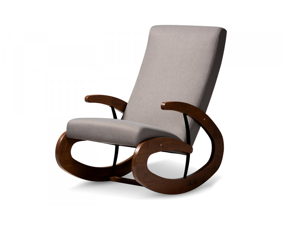 Baxton Kaira Modern Rocking Chair - Gray