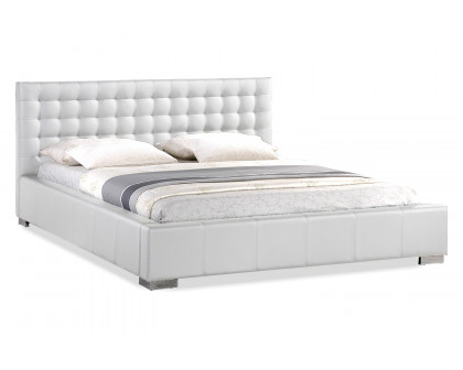 Baxton - Madison Modern Bed with Upholstered Headboard