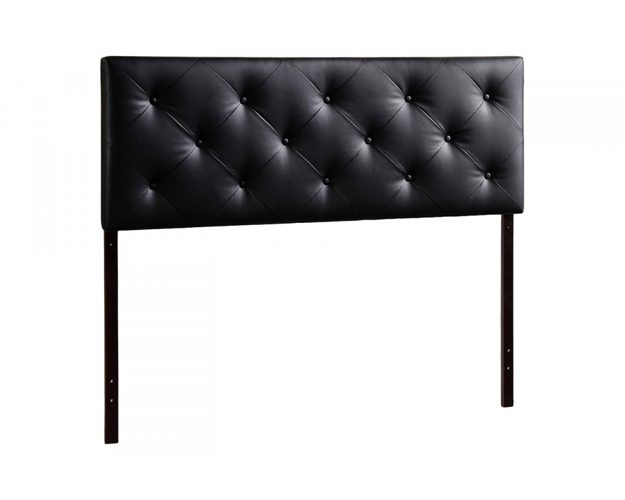 Baxton Bedford Headboard Queen Size - Black