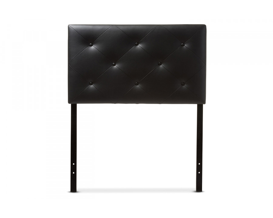 Baxton Baltimore Modern Headboard Twin Size - Black