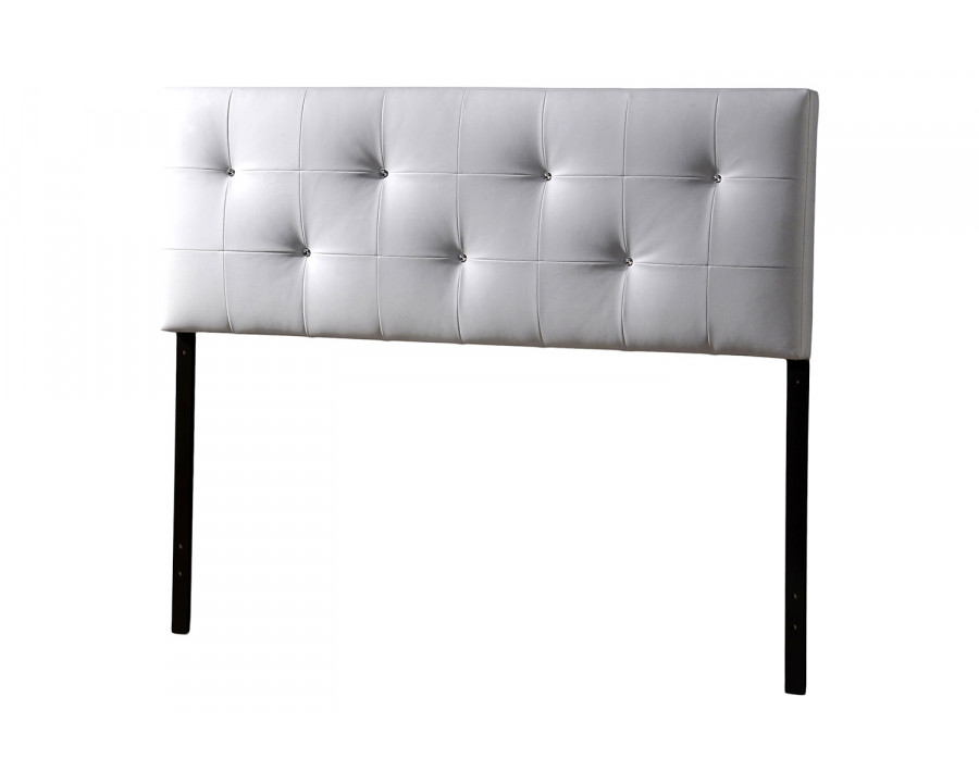 Baxton - Kirchem Modern White Headboard Full Size