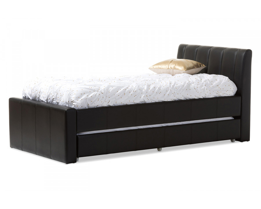 Baxton Cosmo Modern Trundle Bed - Black