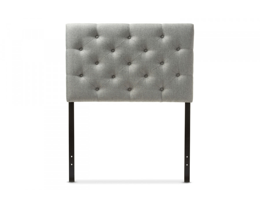 Baxton Viviana Modern Headboard Twin Size - Grey