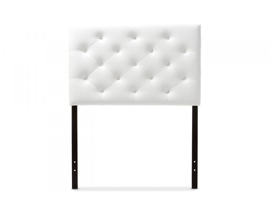 Baxton Viviana Modern Headboard Twin Size - White