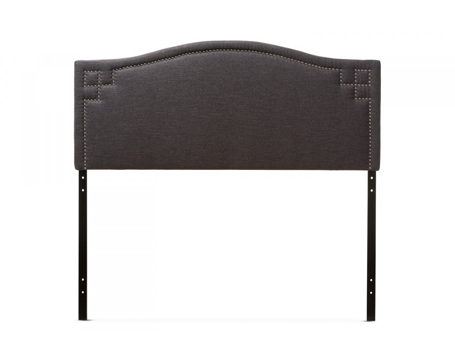 Baxton Aubrey Modern Full Size Headboard - Dark Gray