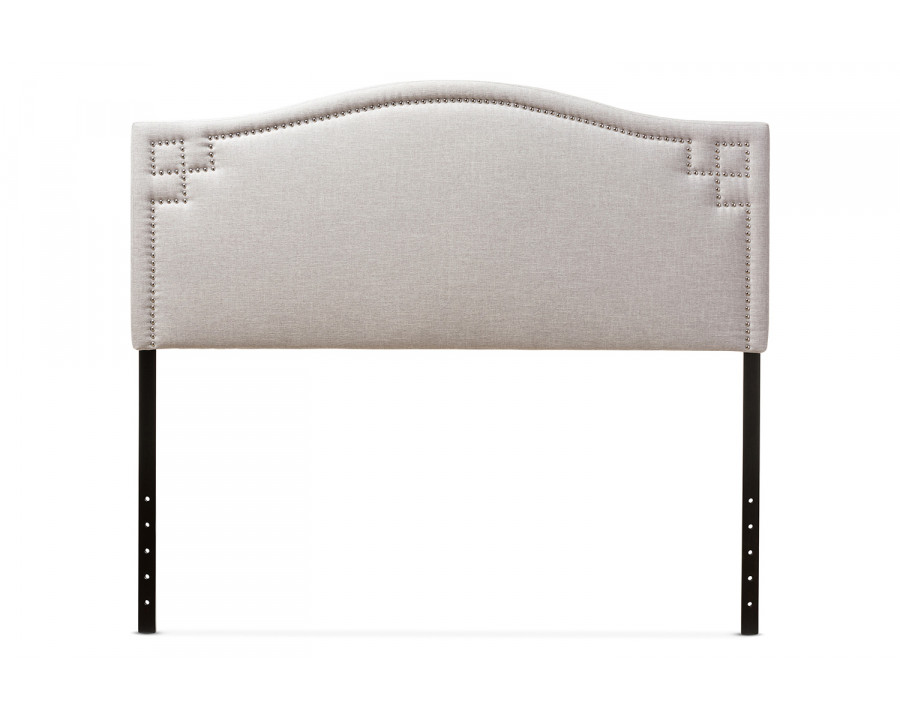 Baxton Aubrey Modern Full Size Headboard - Grayish Beige