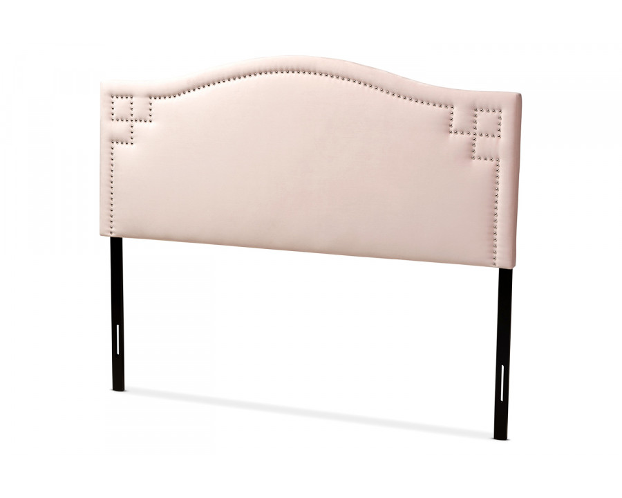 Baxton Aubrey Modern Full Size Headboard - Light Pink