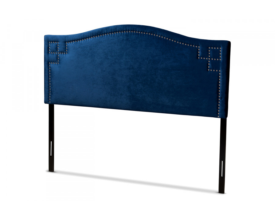 Baxton Aubrey Modern Full Size Headboard - Navy Blue