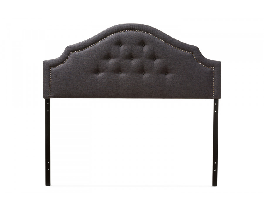 Baxton Cora Modern Headboard Full Size - Dark Grey