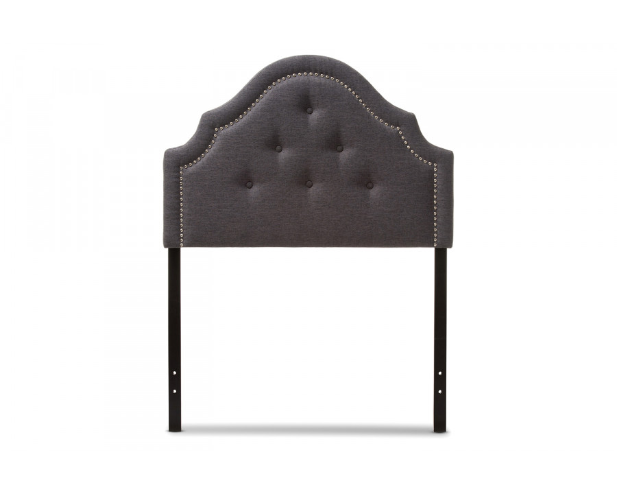 Baxton Cora Modern Headboard Twin Size - Dark Grey