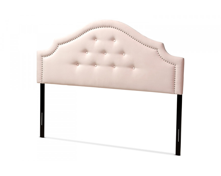 Baxton Cora Modern Headboard Full Size - Light Pink