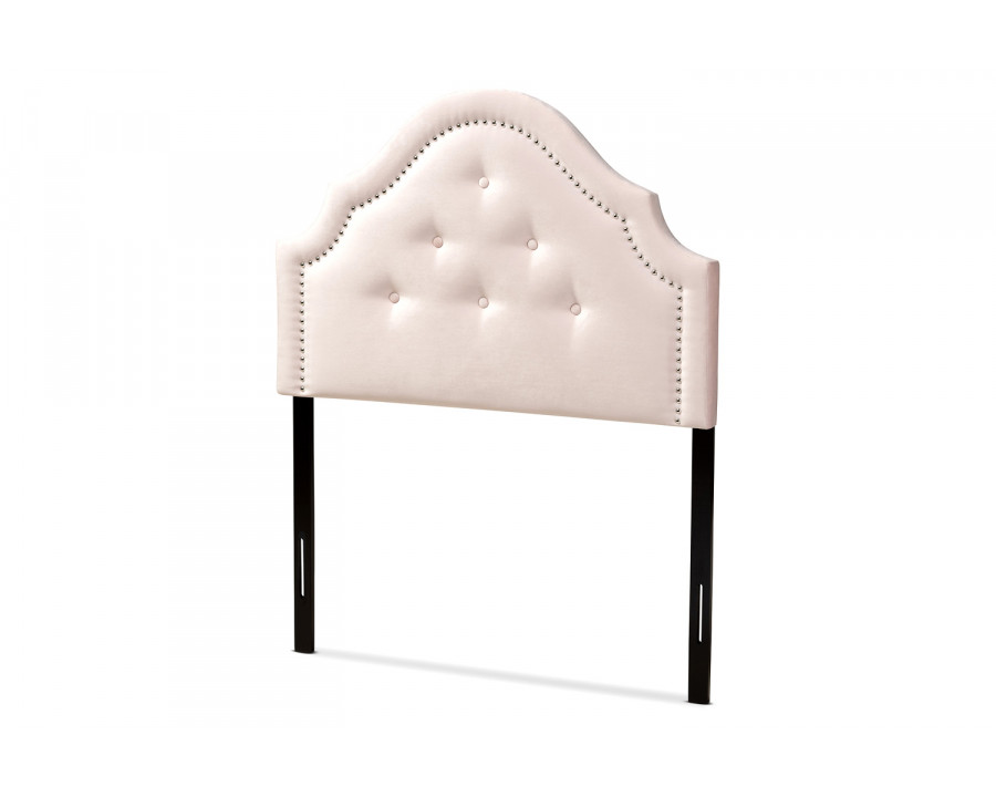 Baxton Cora Modern Headboard Twin Size - Light Pink