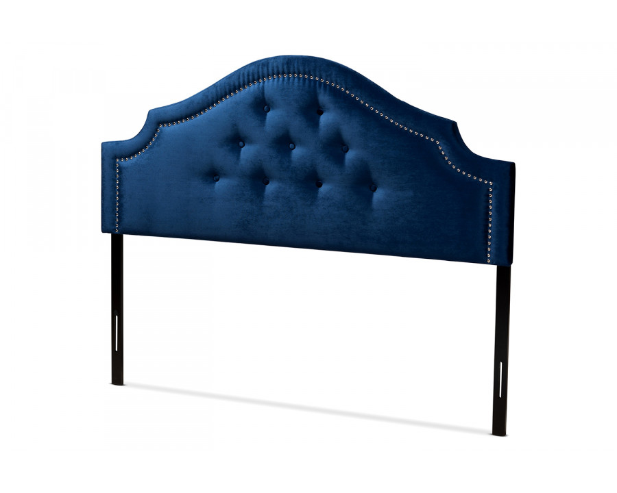 Baxton Cora Modern Headboard Full Size - Navy Blue