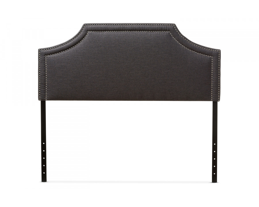 Baxton Avignon Modern Headboard Full Size - Dark Grey