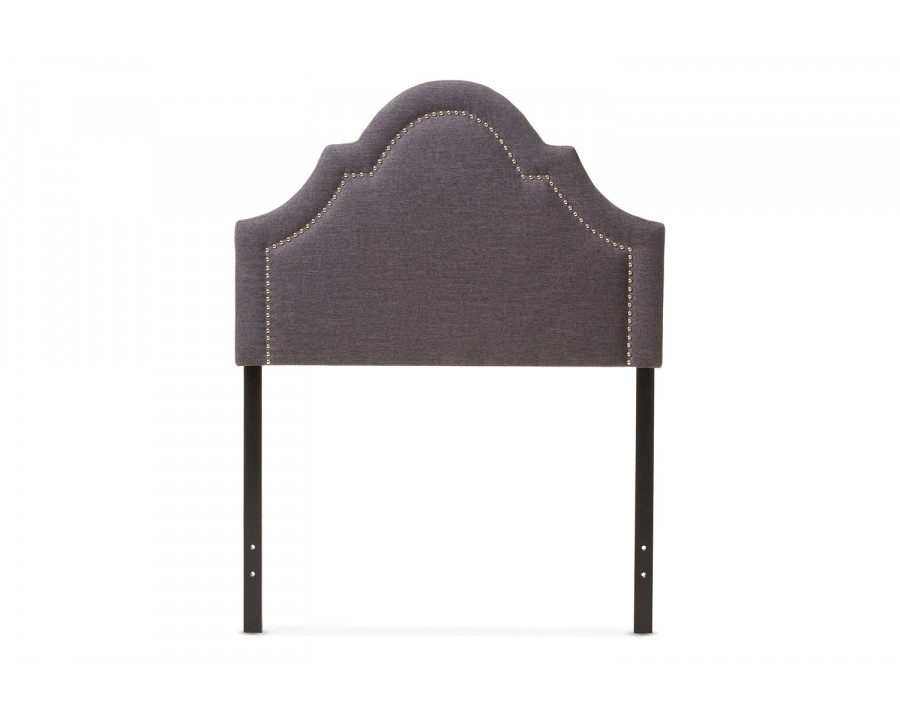 Baxton Rita Modern Headboard Twin Size - Dark Grey