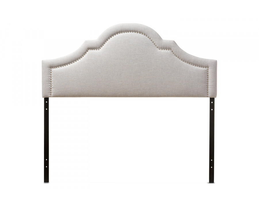 Baxton Rita Modern Headboard King Size - Greyish Beige