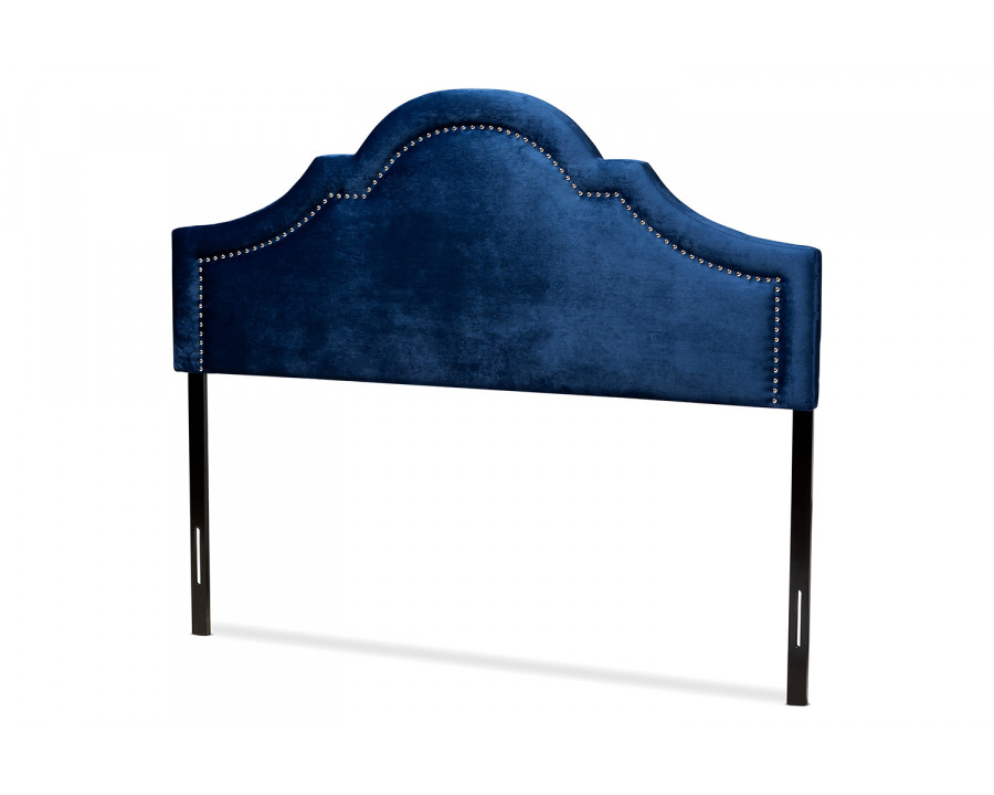 Baxton Rita Modern Headboard Full Size - Navy Blue