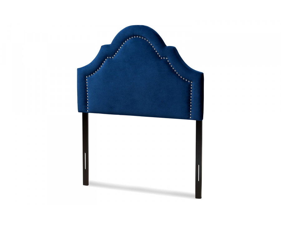 Baxton Rita Modern Headboard Twin Size - Navy Blue