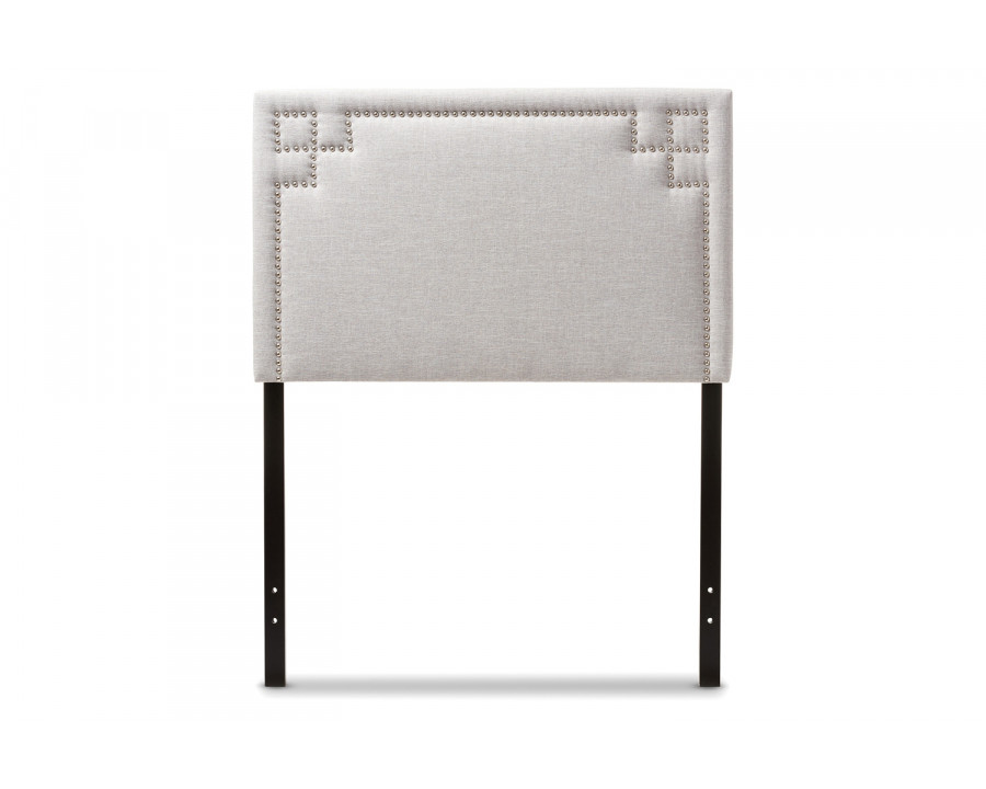 Baxton Geneva Modern Headboard Twin Size - Greyish Beige