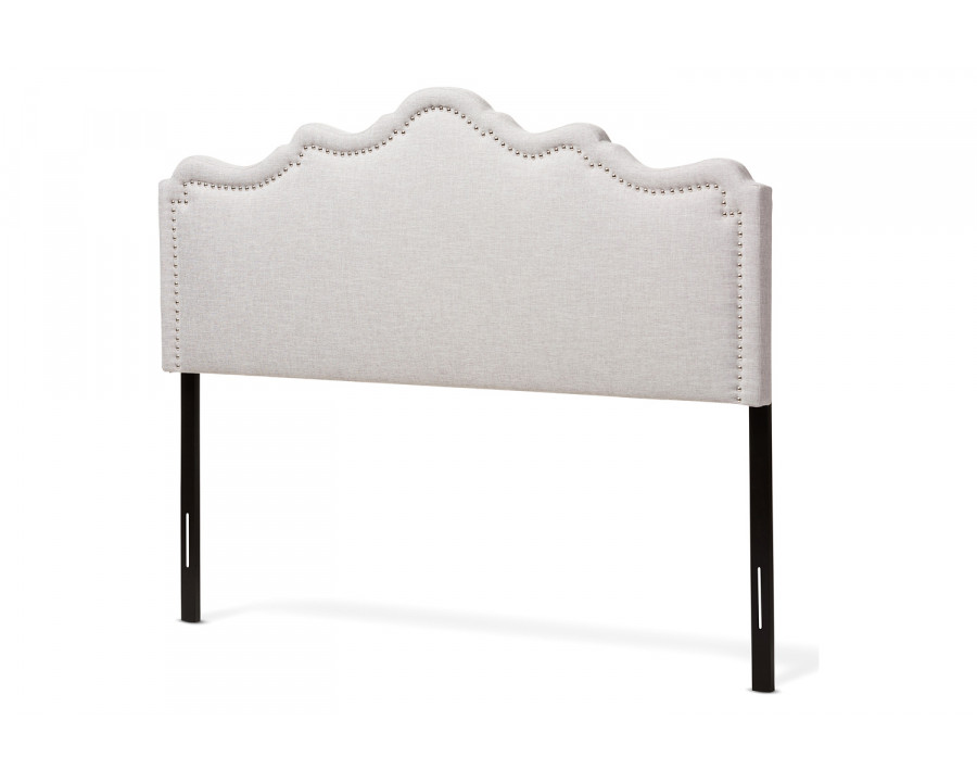 Baxton Nadeen Modern Headboard Full Size - Greyish Beige