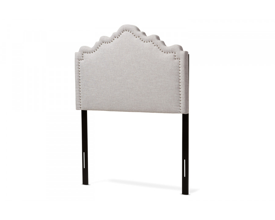 Baxton Nadeen Modern Headboard Twin Size - Greyish Beige