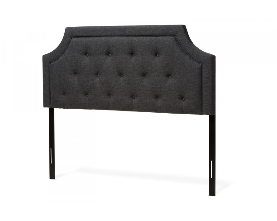 Baxton Mars Modern Headboard Full Size - Dark Grey