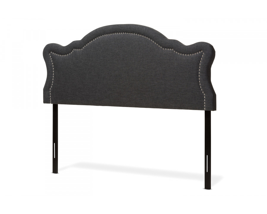 Baxton Avery Modern Headboard - Dark Gray