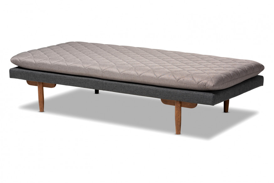 Baxton™ Marit Mid-Century Modern Daybed - Two-Tone Gray