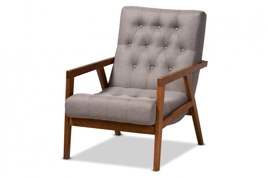 Baxton™ - Naeva Mid-Century Modern Armchair