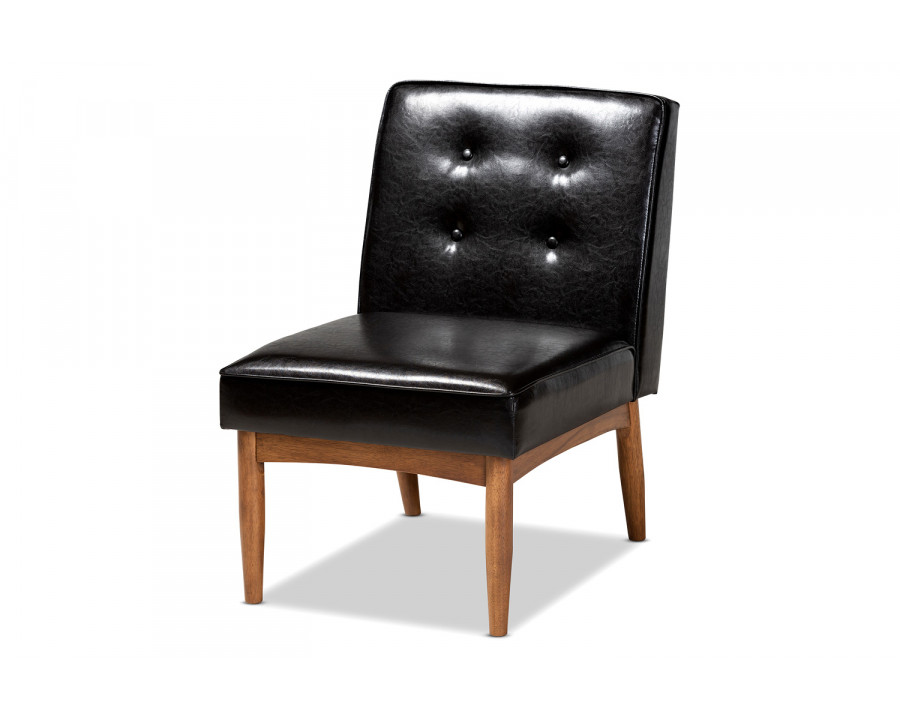 Baxton Arvid Mid-Century Modern Dining Chair - Dark Brown