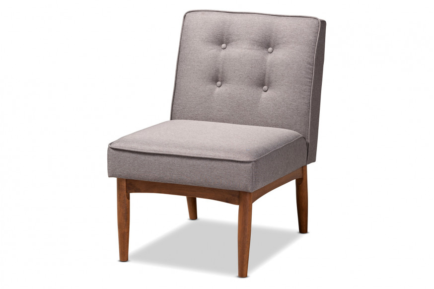 Baxton™ Arvid Mid-Century Modern Dining Chair - Gray