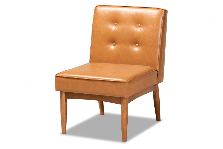 Baxton™ Arvid Mid-Century Modern Dining Chair - Tan