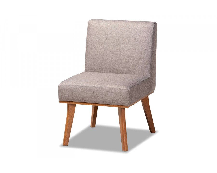 Baxton Odessa Mid-Century Modern Dining Chair - Gray