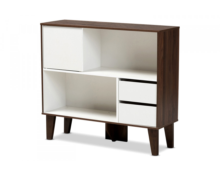 Baxton Senja Modern 2-Shelf Bookcase